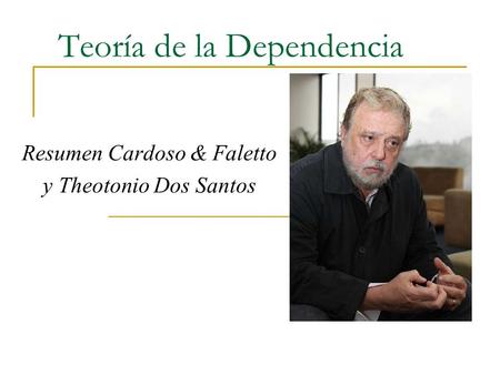 Teoría de la Dependencia