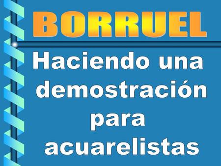 Da comienzo a su demostración indicando el grado de humedad que ha de tener el papel.