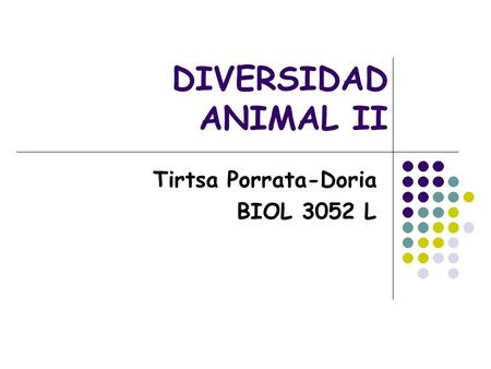 Tirtsa Porrata-Doria BIOL 3052 L