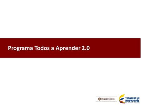 Programa Todos a Aprender 2.0