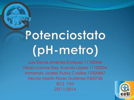 Potenciostato (pH-metro)