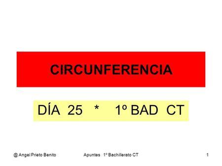 Apuntes 1º Bachillerato CT