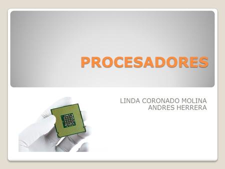 PROCESADORES LINDA CORONADO MOLINA ANDRES HERRERA.