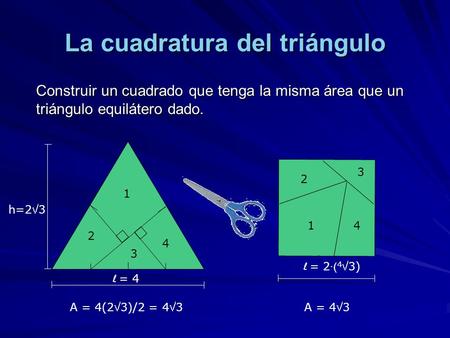 La cuadratura del triángulo