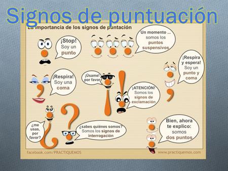 Signos de puntuación.