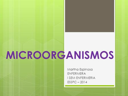 Martha Espinosa ENFERMERA I SEM ENFERMERIA ESSPC – 2014
