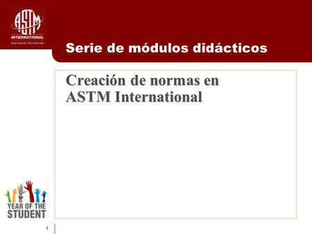 Creación de normas en ASTM International
