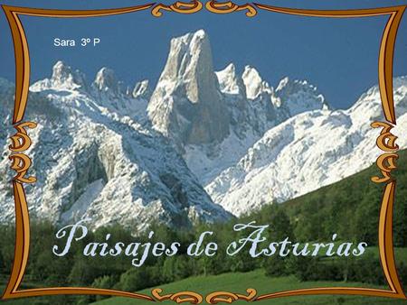 Sara 3º P Paisajes de Asturias.