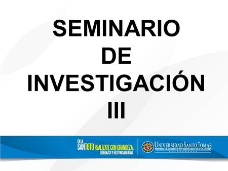 SEMINARIO DE INVESTIGACIÓN III.
