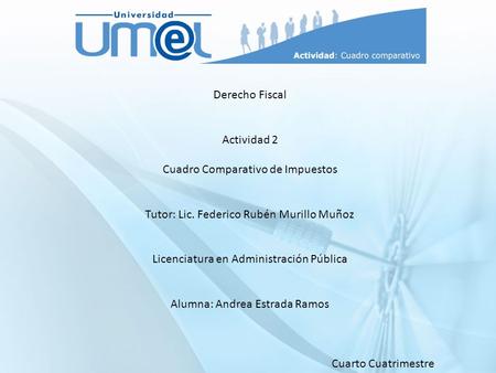 Cuadro Comparativo de Impuestos