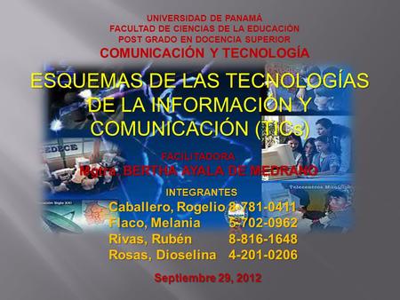 ESQUEMAS DE LAS TECNOLOGÍAS DE LA INFORMACIÓN Y COMUNICACIÓN (TICs)