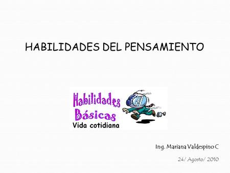 HABILIDADES DEL PENSAMIENTO