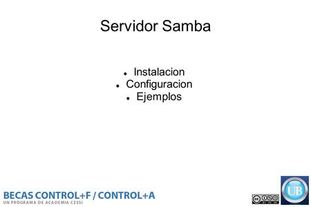 Servidor Samba Instalacion Configuracion Ejemplos.