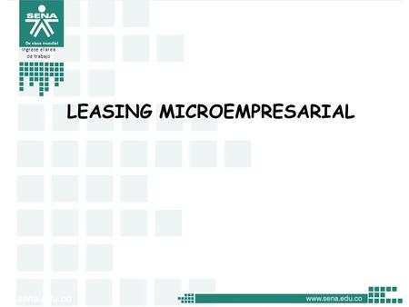 LEASING MICROEMPRESARIAL