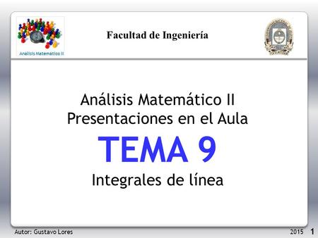 TEMA 9 Análisis Matemático II Presentaciones en el Aula