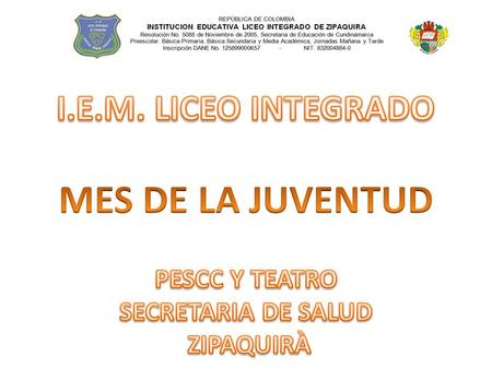 JULIO DE 2015 FECHAACTIVIDADRESPONSABLES JULIO 24 DE 2015DISEÑO DE DIAPOSITIVAS SOBRE INTELIGENCIA EMOCIONALAMPARO ESTHER BELTRAN V JULIO 29 DE 2015SOCIALIZACION.