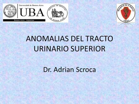 ANOMALIAS DEL TRACTO URINARIO SUPERIOR