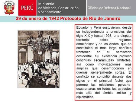 29 de enero de 1942 Protocolo de Río de Janeiro