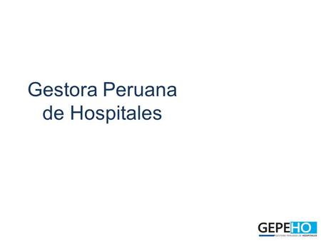 Gestora Peruana de Hospitales