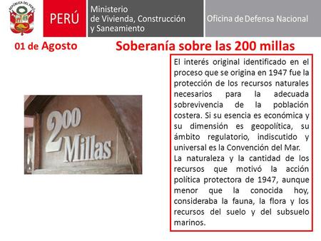 Soberanía sobre las 200 millas