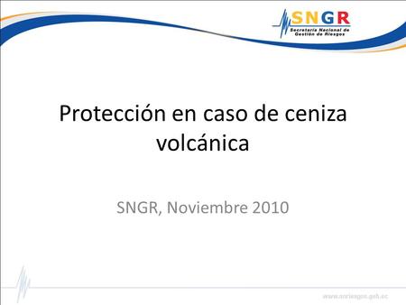 Protección en caso de ceniza volcánica