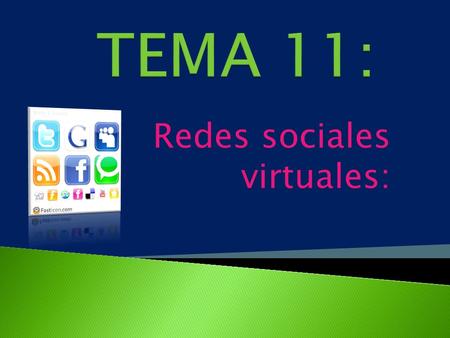 Redes sociales virtuales: