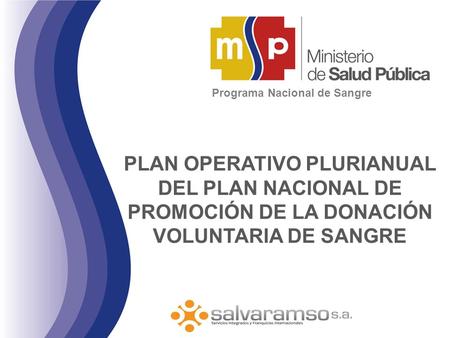 Programa Nacional de Sangre