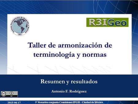 Resumen y resultados Antonio F. Rodríguez.
