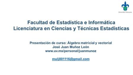 Facultad de Estadística e Informática