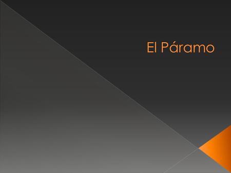 El Páramo.