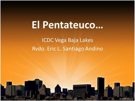 ICDC Vega Baja Lakes Rvdo. Eric L. Santiago Andino