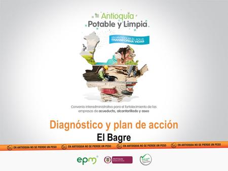 Diagnóstico y plan de acción El Bagre. Diagnóstico Área Institucional y legal AdministrativaComercialFinancieraOperativaTécnica Número de preguntas 13.