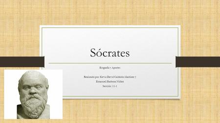 Sócrates Biografía y Aportes