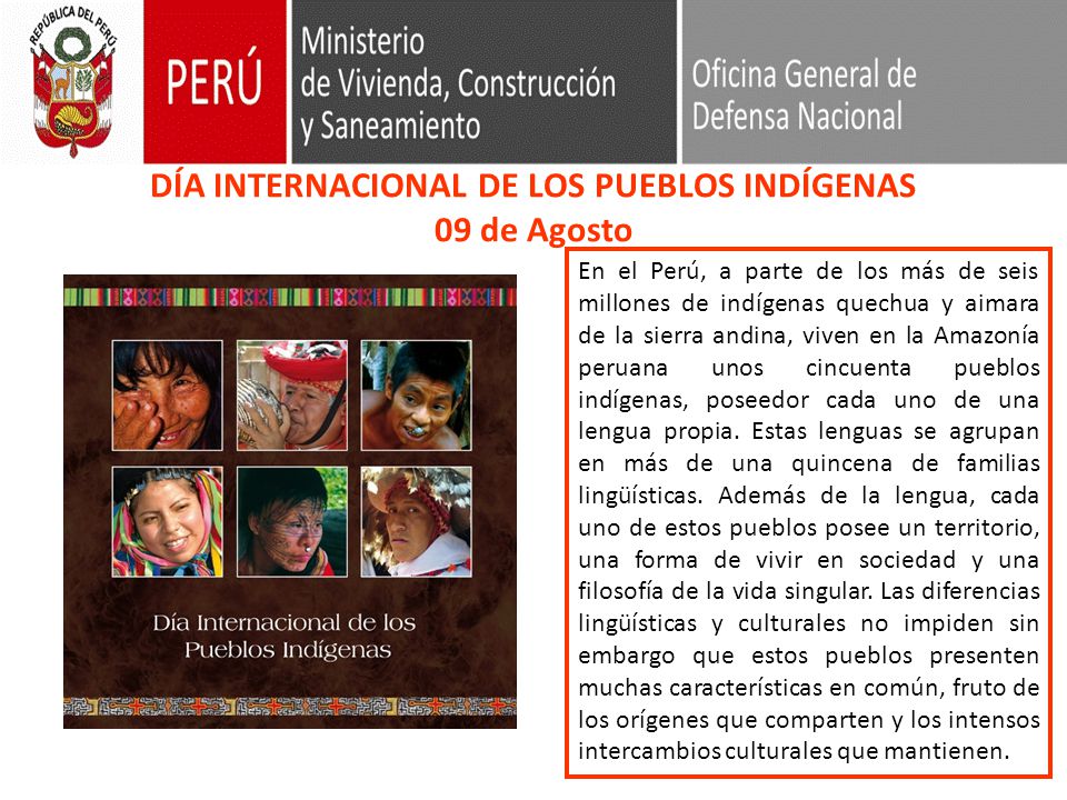 Dia Internacional De Los Pueblos Indigenas 09 De Agosto Ppt Video Online Descargar