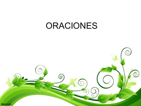 ORACIONES.