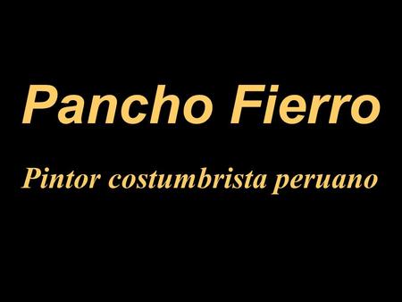 Pintor costumbrista peruano