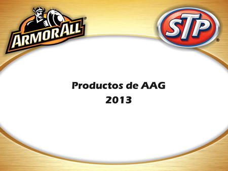 Productos de AAG 2013.