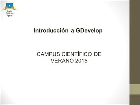Introducción a GDevelop