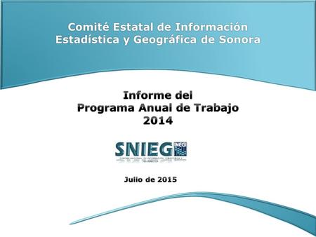 Comité Estatal de InformaciónComité Estatal de Información Estadística y Geográfica de SonoraEstadística y Geográfica de Sonora.