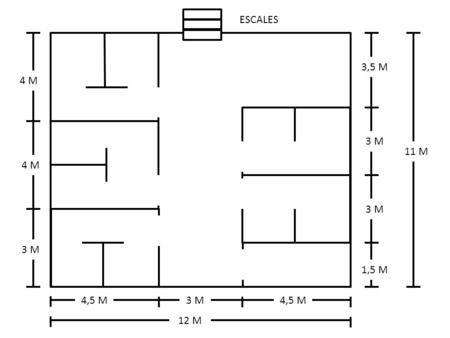 12 M 11 M 4 M 3 M 1,5 M 3 M 3,5 M 4,5 M 3 M ESCALES.