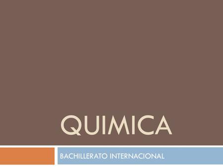 BACHILLERATO INTERNACIONAL