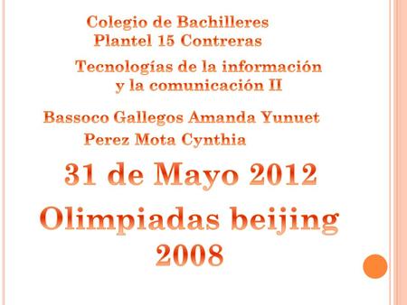 Un total de 28 disciplinas olímpicas tendrán lugar en las olimpiadas de Beijing el año 2008 para las contiendas de los juegos Olímpicos de verano 2008.