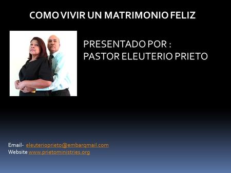 COMO VIVIR UN MATRIMONIO FELIZ