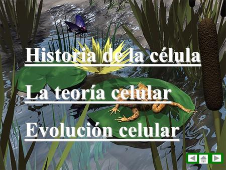 Historia de la célula La teoría celular Evolución celular.