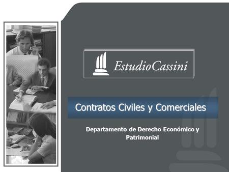 Contratos Civiles y Comerciales Departamento de Derecho Económico y Patrimonial.