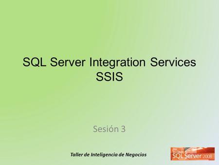 SQL Server Integration Services SSIS