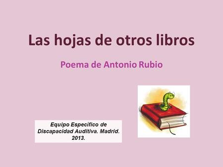Las hojas de otros libros