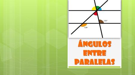 ÁNGULOS entre paralelas