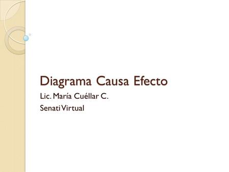Lic. María Cuéllar C. Senati Virtual