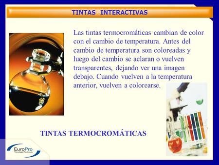 TINTAS TERMOCROMÁTICAS